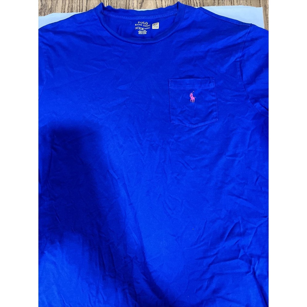 Polo Ralph Lauren Short Sleeve Men's T-Shirt Size XLT Blue!! (S1)